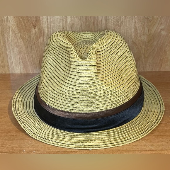 Dorfman Pacific Company Other - Dorfman Pacific Company Classic Fedora Pinch Front Paper Straw Hat Size Large
